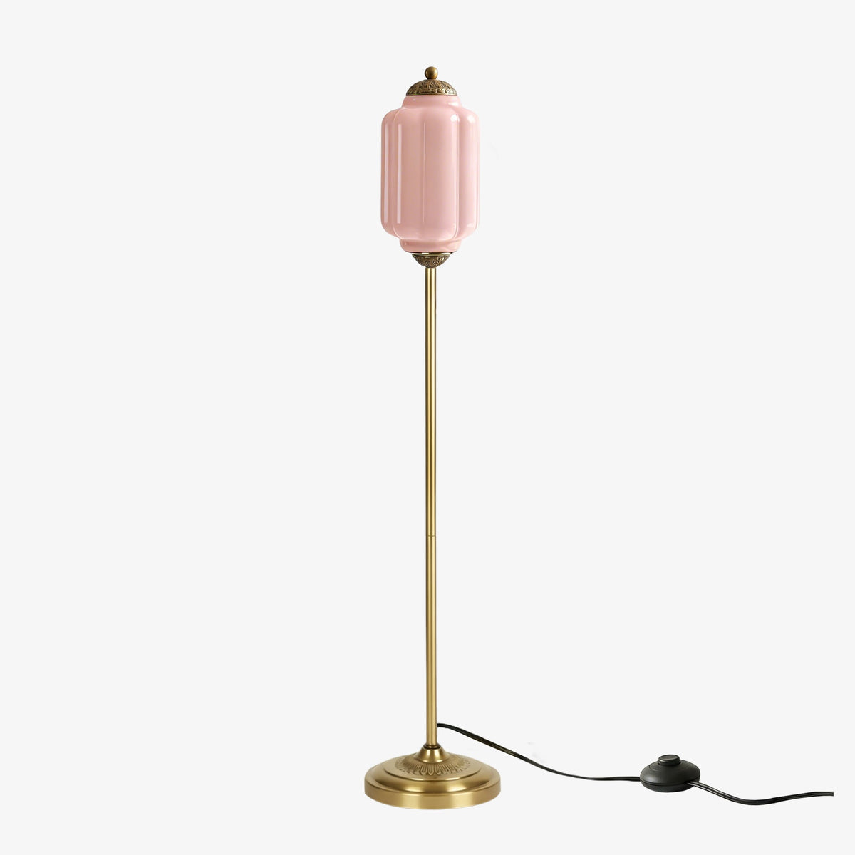 Decoratieve Glazen Pompoen Vloerlamp Retro Organische Stijl Woonkamer Staande Lamp | Sansoti