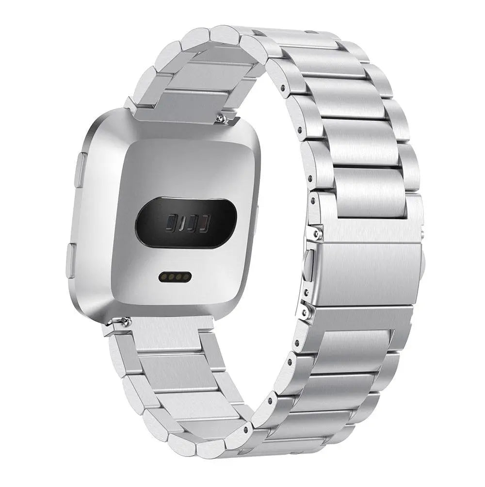 Stahlarmband für Versa 2 - verstellbares Metallarmband mit sicherem Verschluss, elegantes Uhrenarmband | Sansoti