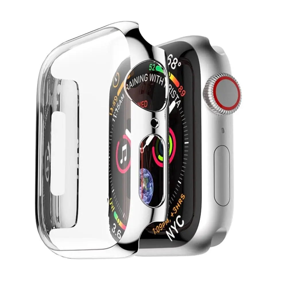 Etui ochronne do smartwatcha 40 mm 44 mm Szkło hartowane Poliwęglan Ochrona ekranu Akcesorium do zegarka Etui | Sansoti