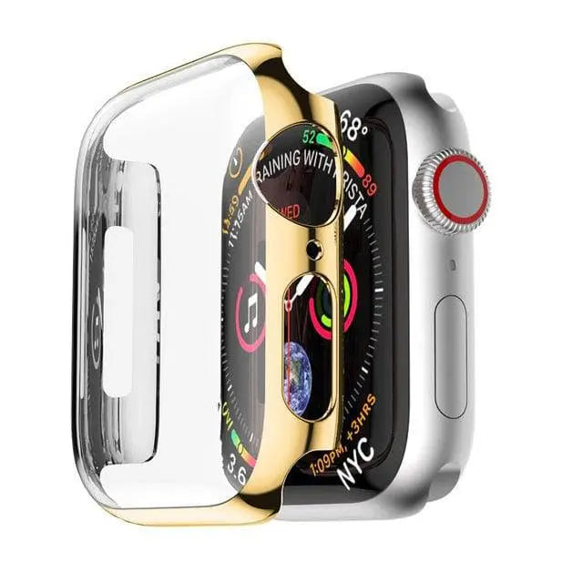 Smartwatch Protective Case 40mm 44mm Tempered Glass Polycarbonate Screen Protection Watch Accessory Case | Sansoti