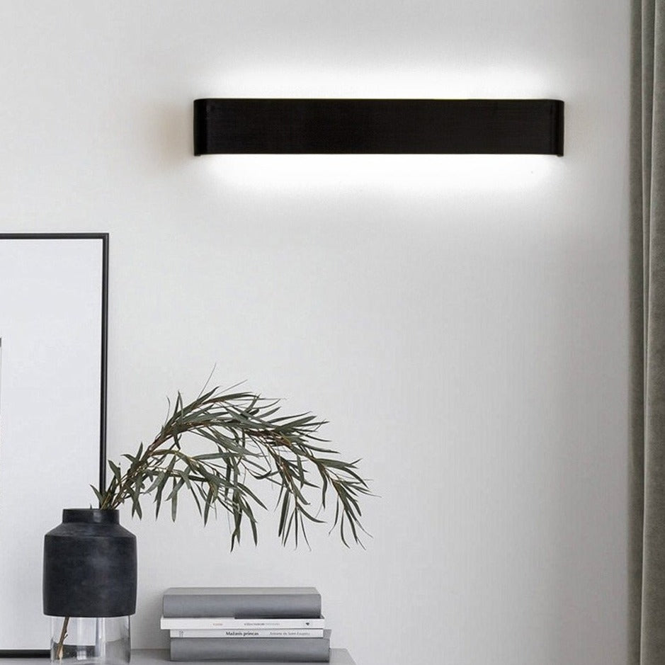 Kinkiet LED góra-dół, oświetlenie z aluminium i akrylu, nastrojowa lampa do salonu, sypialni i korytarza, nowoczesne wnętrze | Sansoti