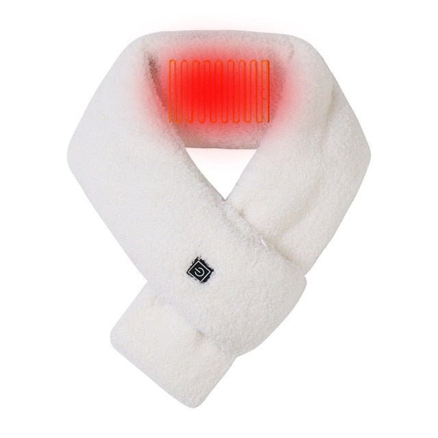 USB Verwarmde Sjaal met 3 Temperatuurstanden Zachte Fleece Wintersjaal Unisex voor Wandelen Outdoor Winter | Sansoti