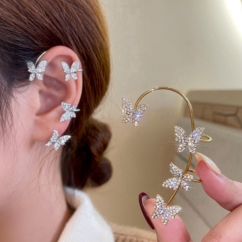 Boucles d’Oreilles à Clip Réglables – Bijoux Élégants Inspirés de Branches avec Détails Scintillants pour Femmes | Sansoti