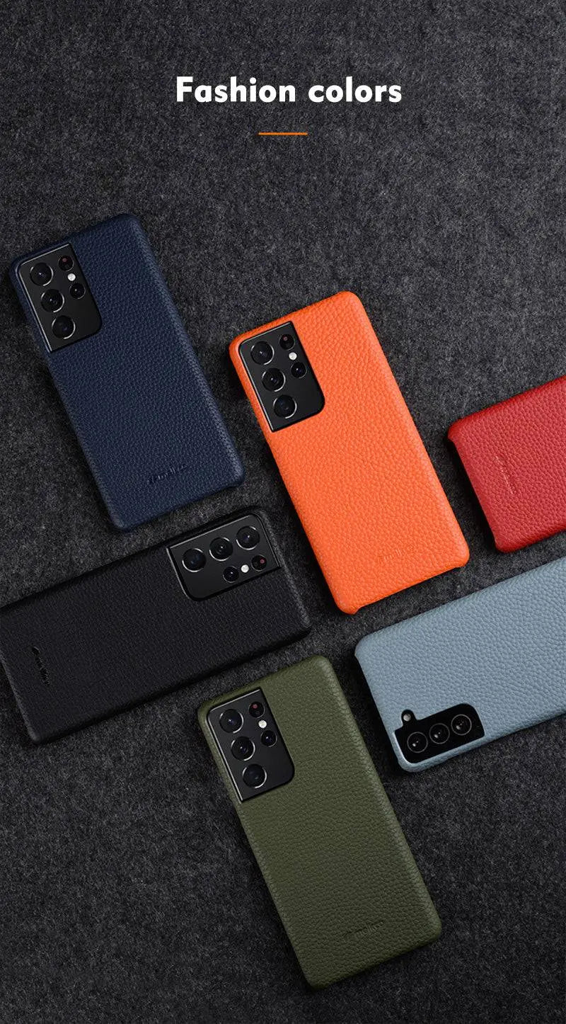 Leder-Handyhülle mit Kartenfächern für Samsung Galaxy S22 S21 S20 Ultra Plus Stilvoller Schutz | Sansoti