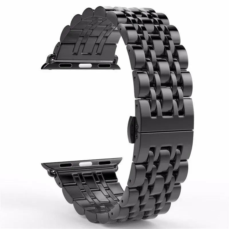 Link Bracelet Smartwatch 38-49mm Silicone Wristband Sports Watch Black Silver Gold Adjustable Universal | Sansoti