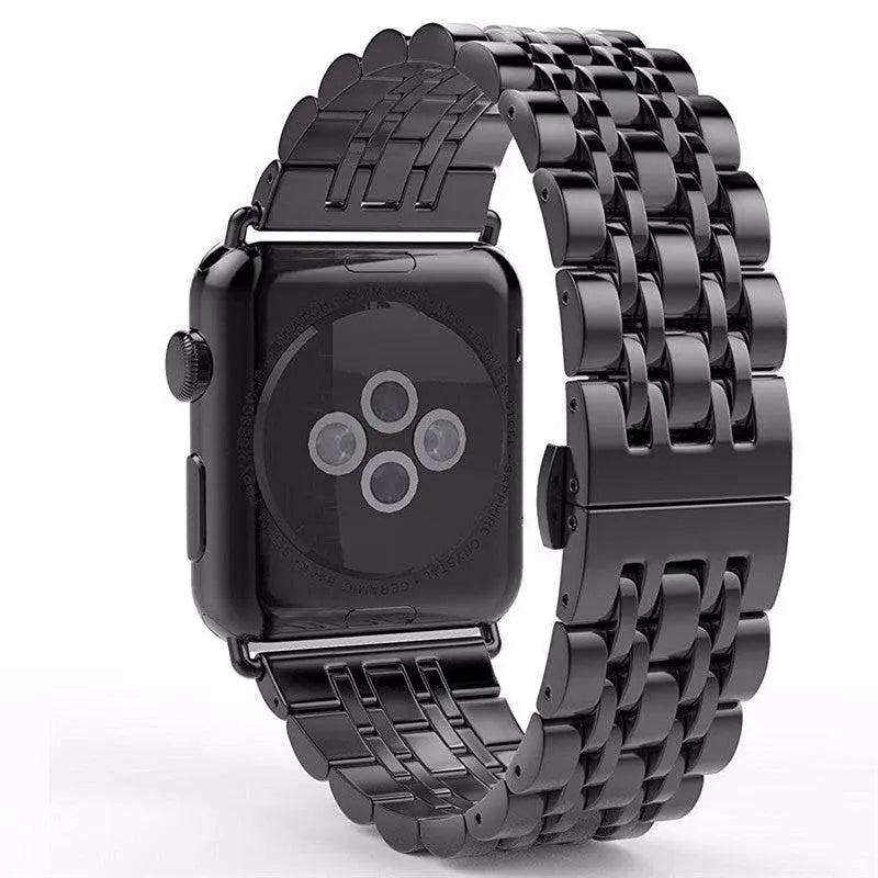 Link Bracelet Smartwatch 38-49mm Silicone Wristband Sports Watch Black Silver Gold Adjustable Universal | Sansoti