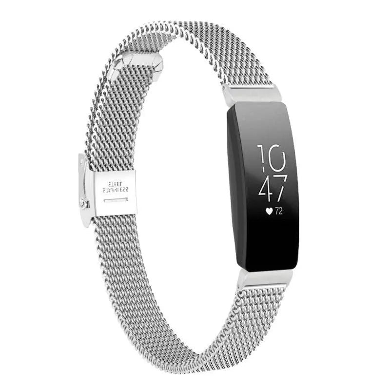 Metal Mesh Watch Band Stainless Steel Adjustable Magnetic Wristband for Fitness Tracker Sports Watch | Sansoti