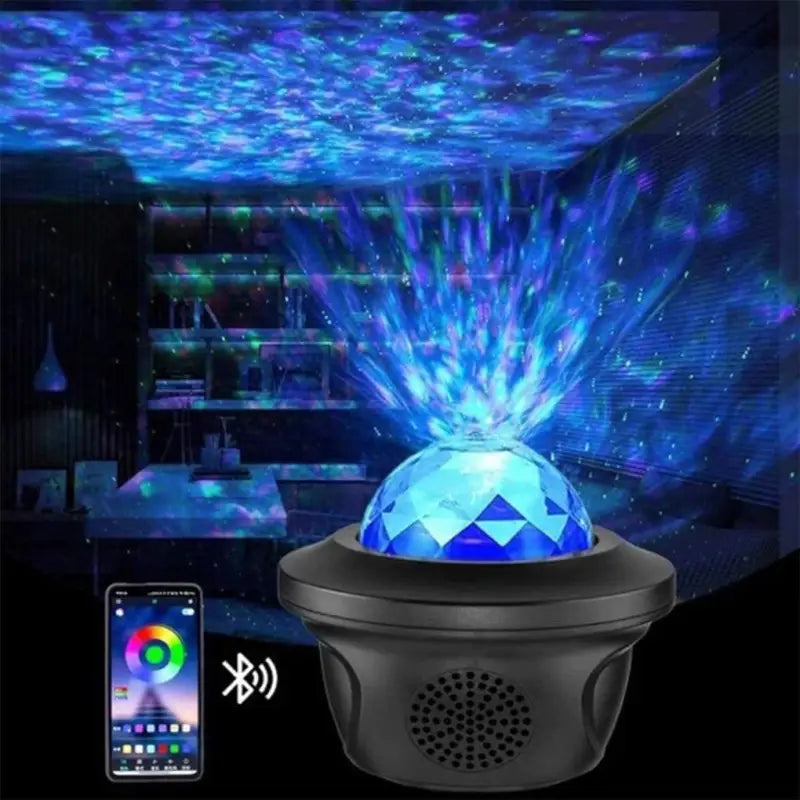 Starry Sky Projector LED Remote Control Multicolor Acrylic Bedroom Atmosphere Lighting | Sansoti