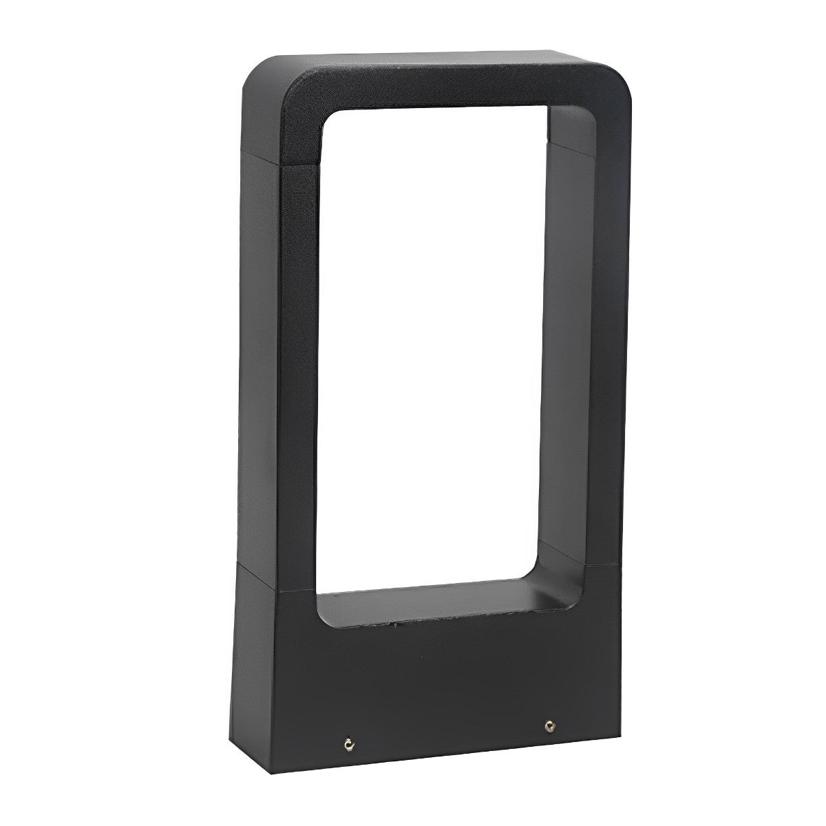 Sockelleuchte LED 10W Schwarz Aluminium Garten Einfahrt Weg IP65 Stehende Außenleuchte Rechteck Warmweiß 3000K Rasenlampe Gartenbeleuchtung | Sansoti