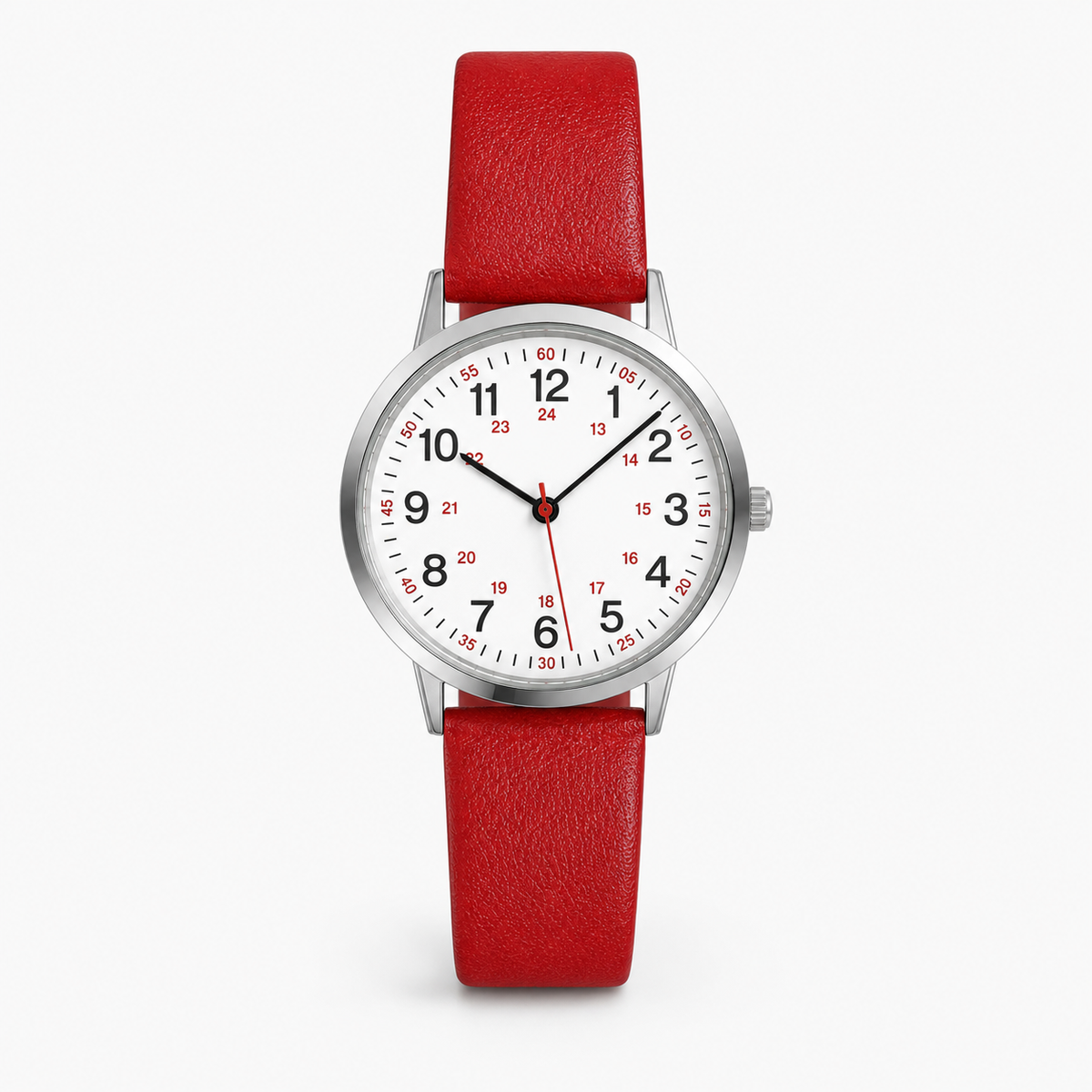 Montre professionnelle pour le personnel soignant, étanche, avec trotteuse et bracelet en silicone, pour le personnel médical et infirmier | Sansoti
