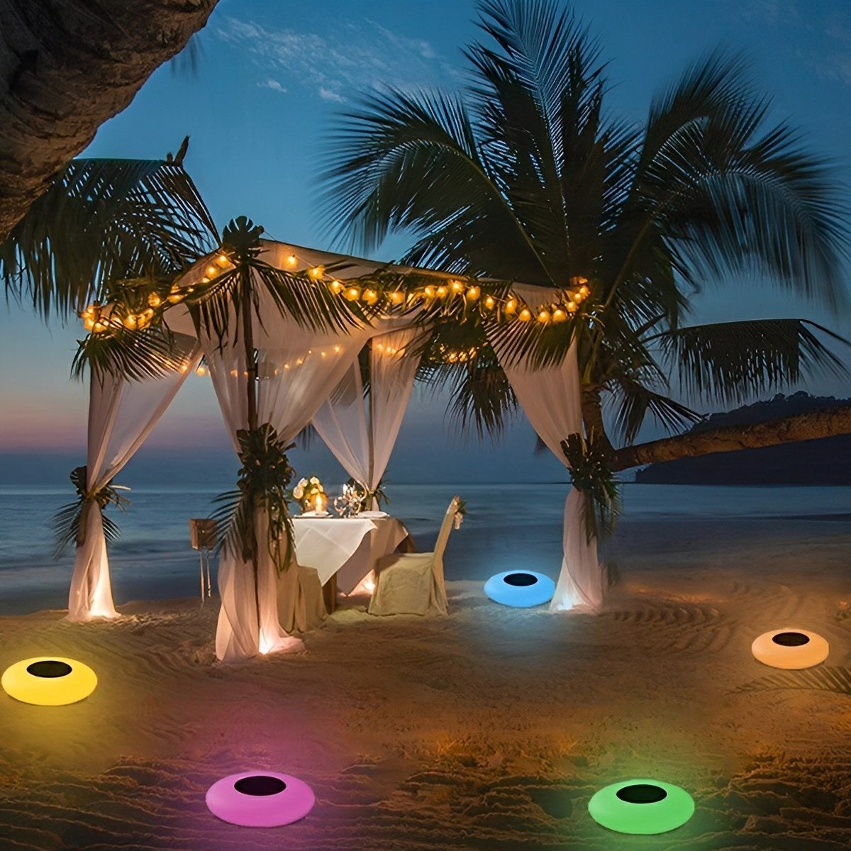 Floating Pool Ball RGB LED Solar Water Light Pond Lighting Wireless with Remote Control Garden Ambience | Sansoti