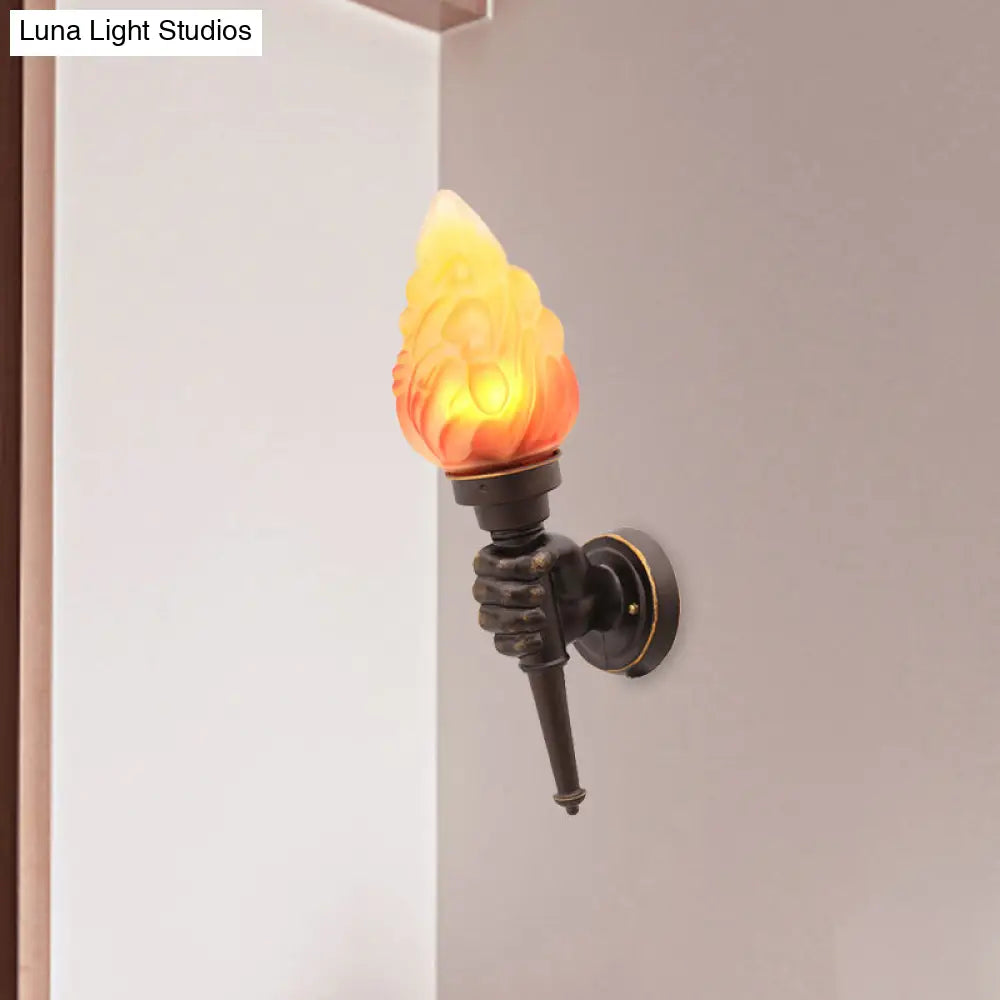 Wandlamp Glas Bronskleurig Toortsvorm E26/E27 Fitting Entree Hal Sfeervol Industrieel Retro Stijl Woonkamer | Sansoti
