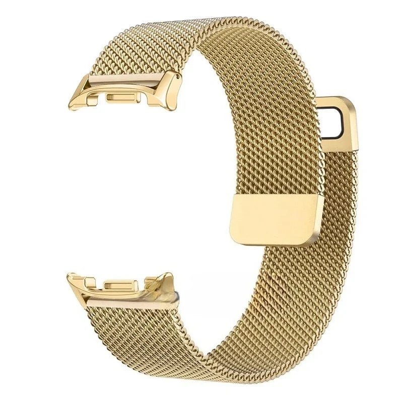 Milanese Mesh Magnetic Stainless Steel Smartwatch Band Adjustable Breathable Wristband Universal | Sansoti