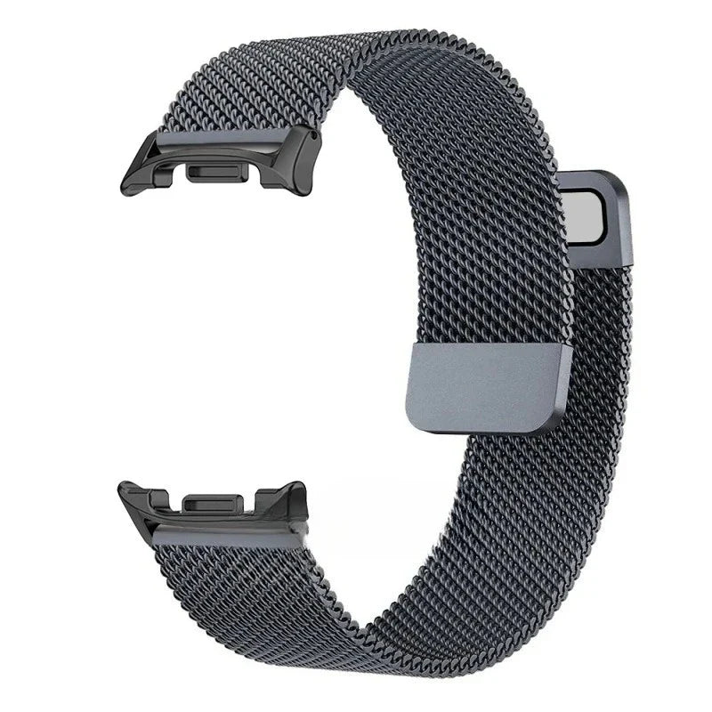 Milanese Mesh Magnetic Stainless Steel Smartwatch Band Adjustable Breathable Wristband Universal | Sansoti