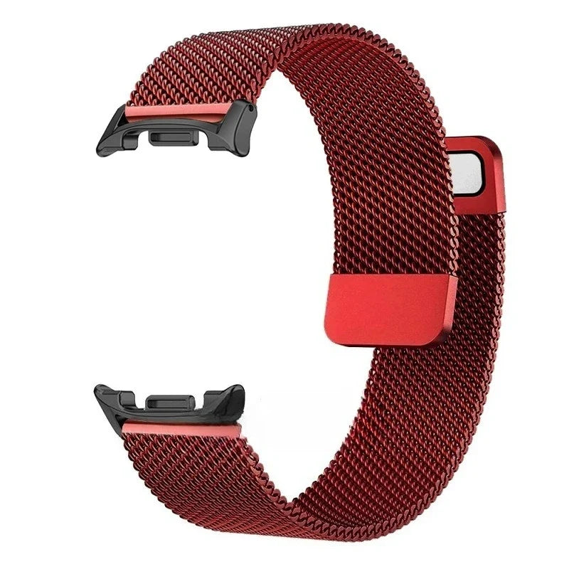 Milanese Mesh Magnetic Stainless Steel Smartwatch Band Adjustable Breathable Wristband Universal | Sansoti