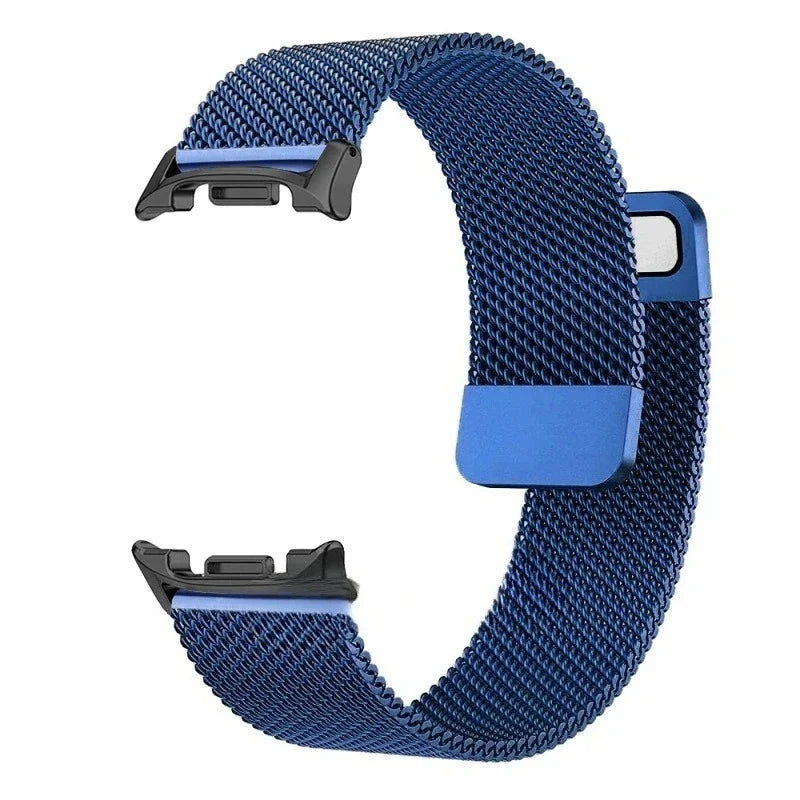 Milanese Mesh Magnetic Stainless Steel Smartwatch Band Adjustable Breathable Wristband Universal | Sansoti
