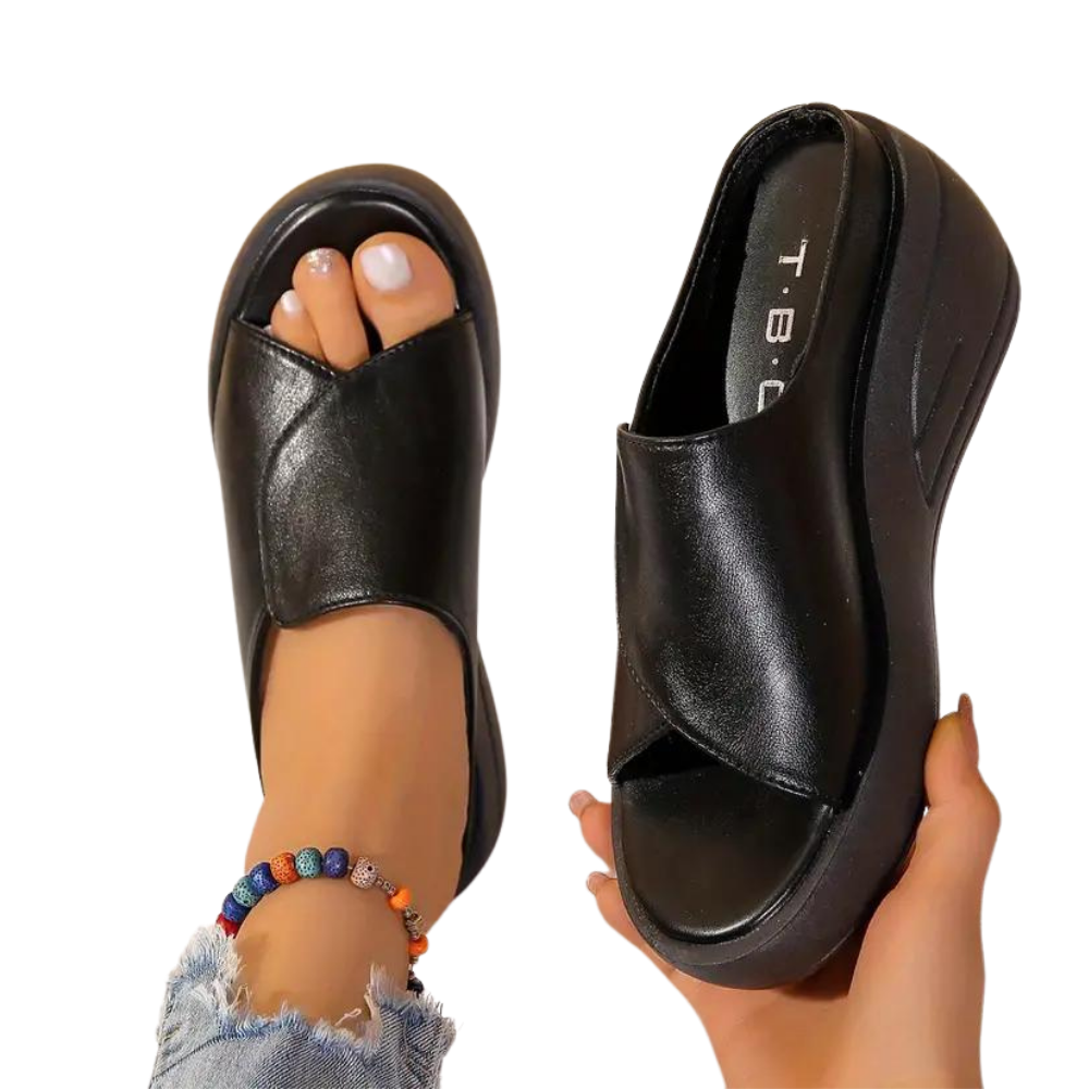 Orthopädische Damen Keilabsatz-Sandalen mit Stoßdämpfung und Fußgewölbestütze Komfortables Sommerschuhwerk | Sansoti