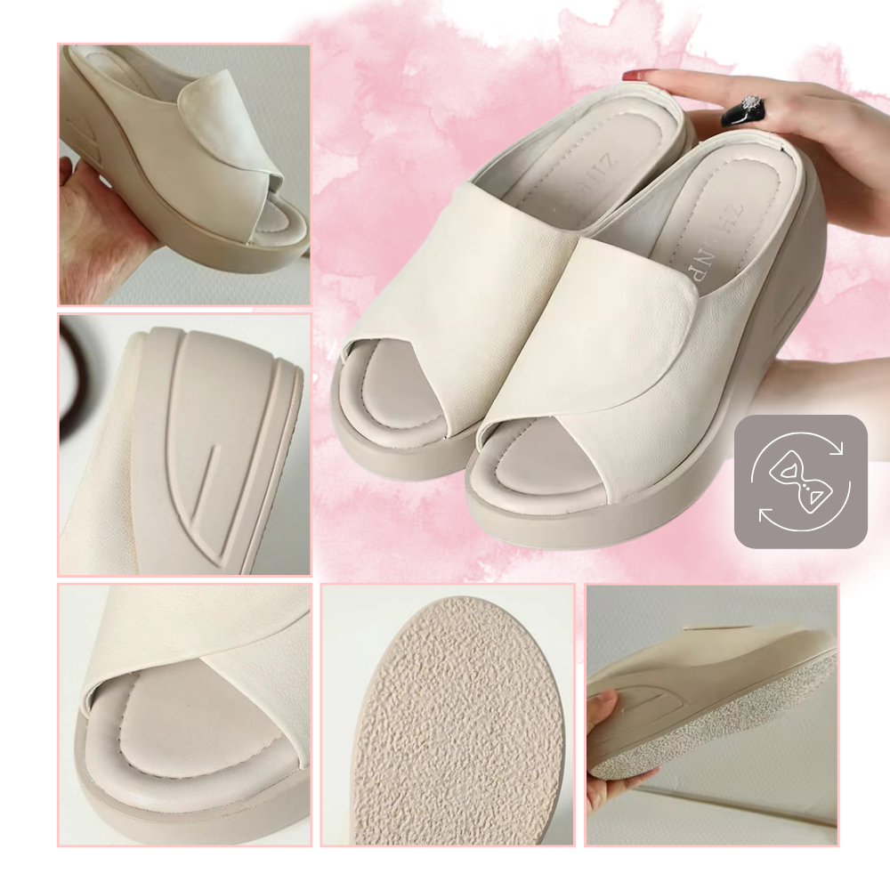 Orthopädische Damen Keilabsatz-Sandalen mit Stoßdämpfung und Fußgewölbestütze Komfortables Sommerschuhwerk | Sansoti