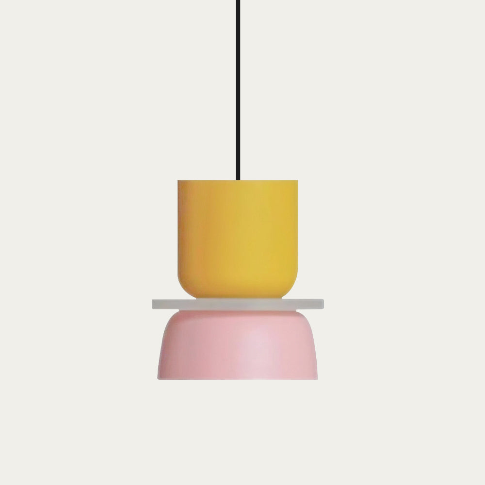 Suspension acrylique Bloc de couleur Macaron Scandinave Nordique E27 18-29cm Pastel Salon Salle à manger | Sansoti