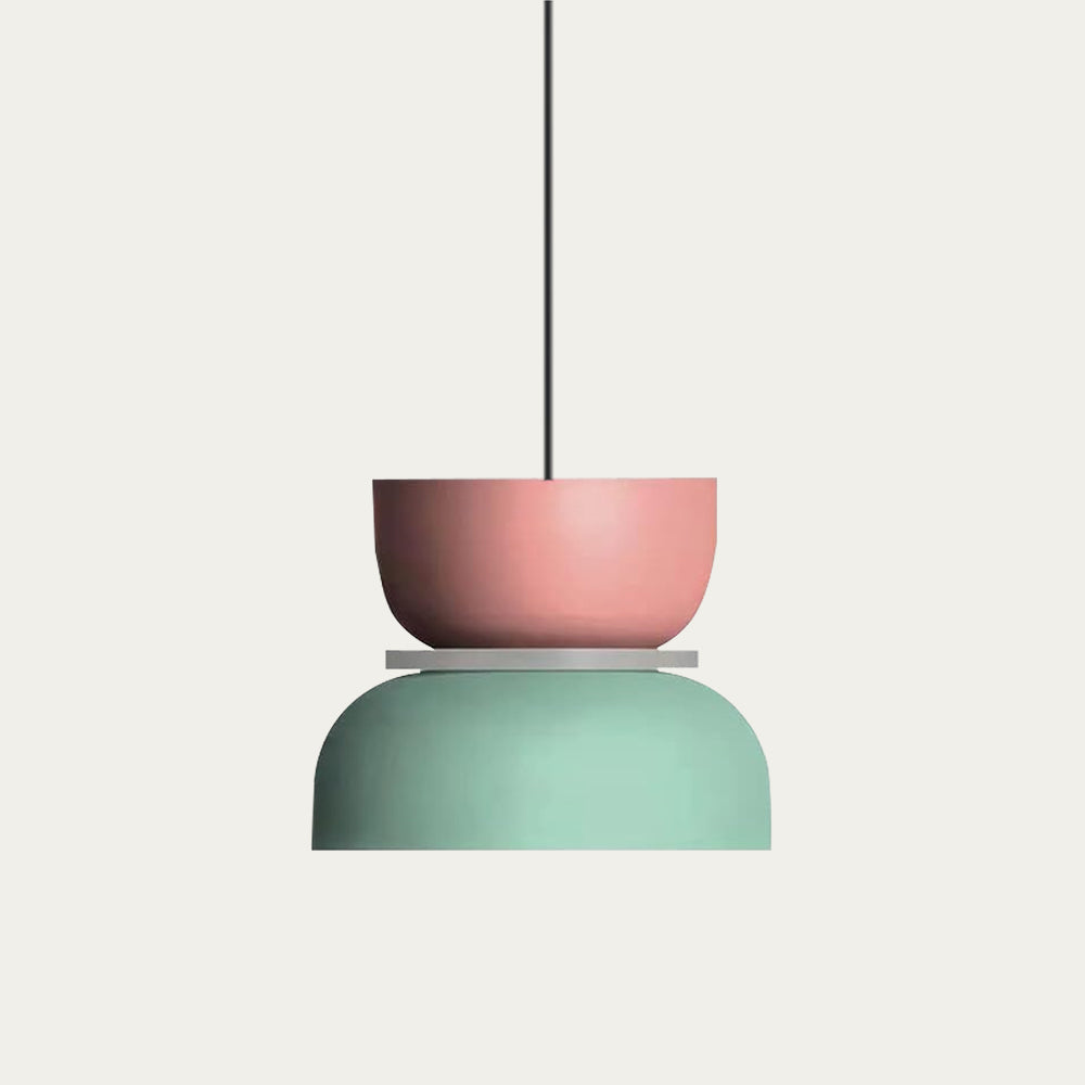 Suspension acrylique Bloc de couleur Macaron Scandinave Nordique E27 18-29cm Pastel Salon Salle à manger | Sansoti