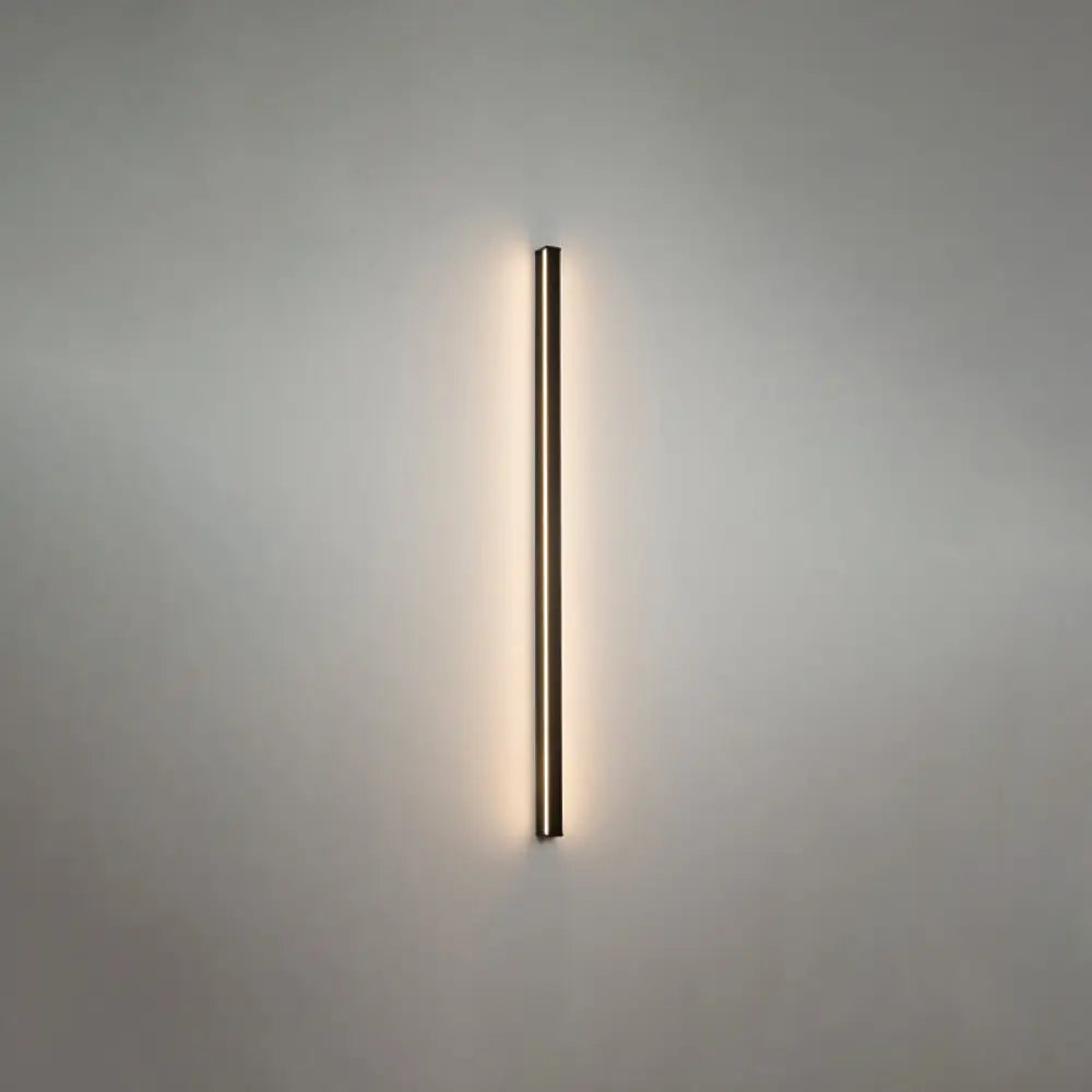 Modern Linear LED Wall Lamp Black – Sleek Wall Mount for Hall & Corridor | Sansoti