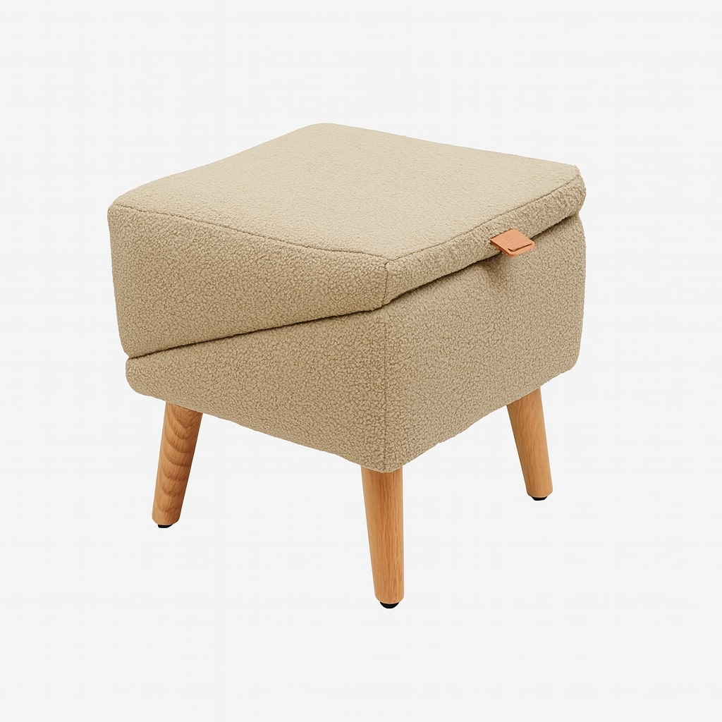 Huisdiertrap met Poeffunctie Stalen Frame Polyester Antislip Opgang Hond Kat Bank Bed Meubel Trap Opbergruimte | Sansoti