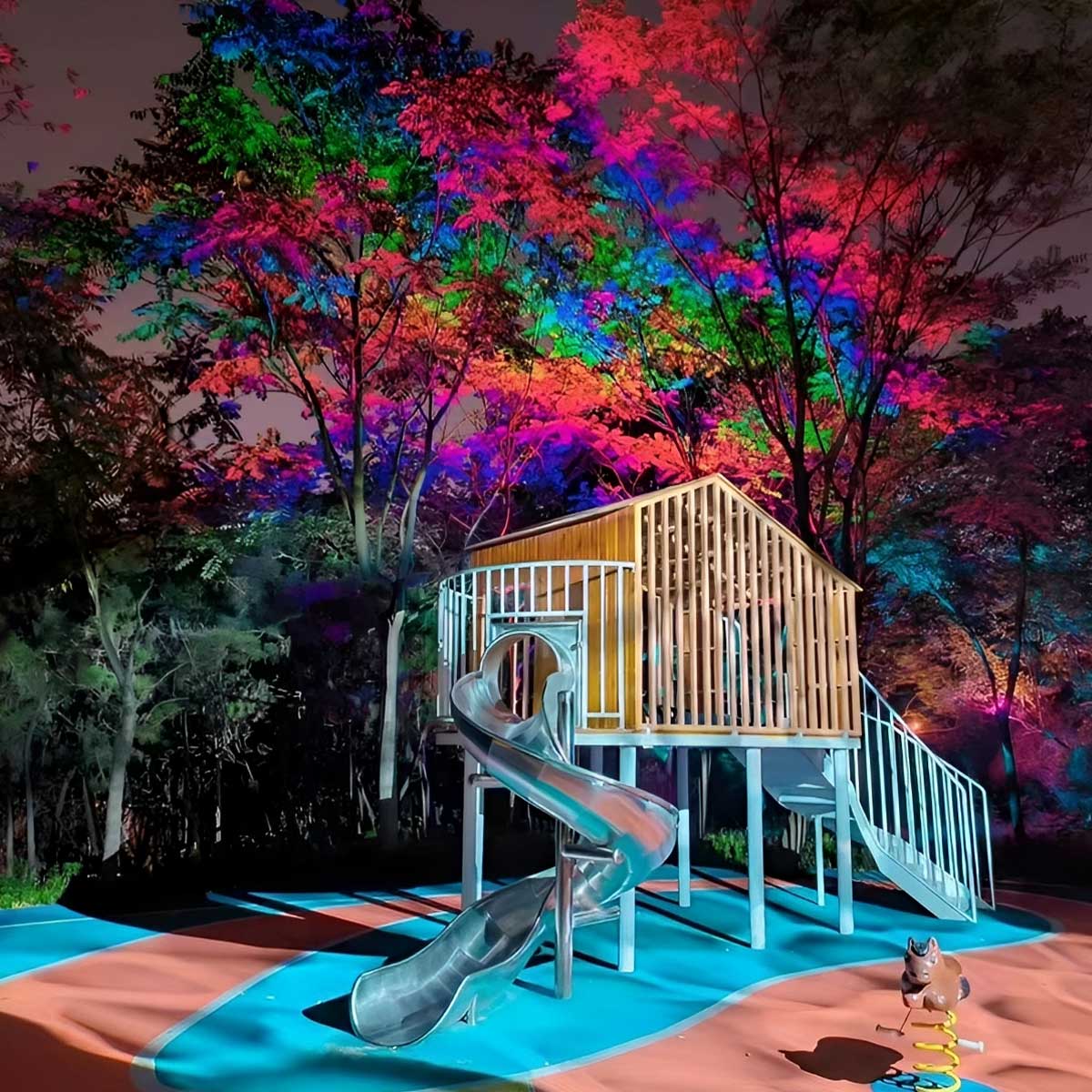 RGB Tuinspot Waterdicht IP65 Gietaluminium Buitenverlichting Boom Gevel Architectuur Tuin Accent LED | Sansoti