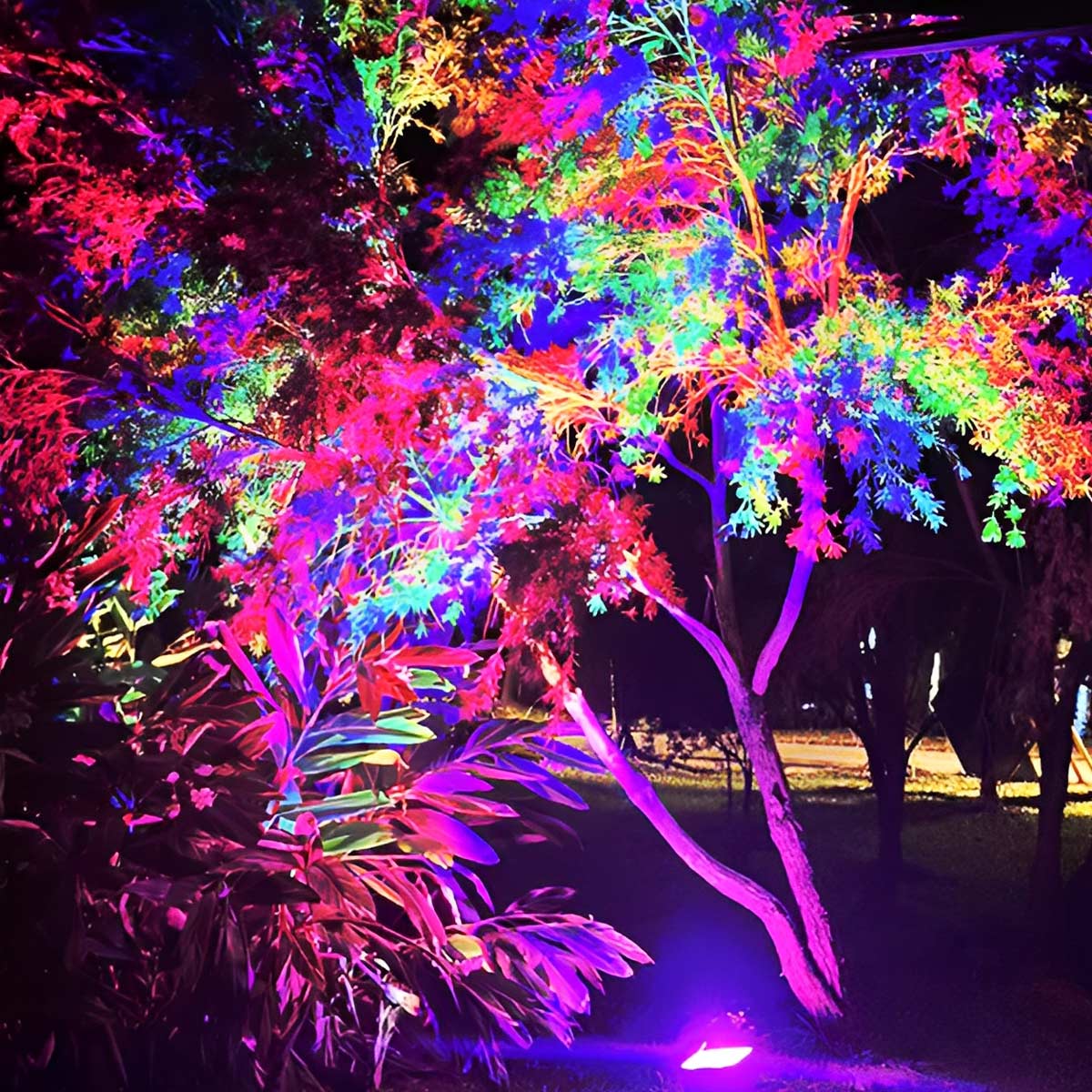RGB Tuinspot Waterdicht IP65 Gietaluminium Buitenverlichting Boom Gevel Architectuur Tuin Accent LED | Sansoti