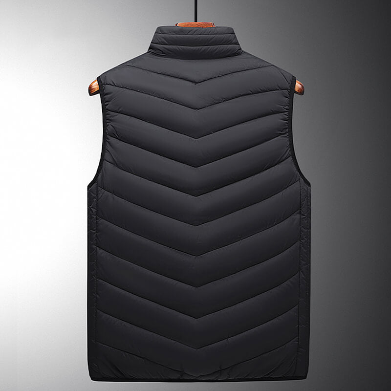 Verwarmbaar Bodywarmer Vest USB Oplaadbaar met Graphene Verwarmingszones Zwart Outdoorkleding voor Winter | Sansoti