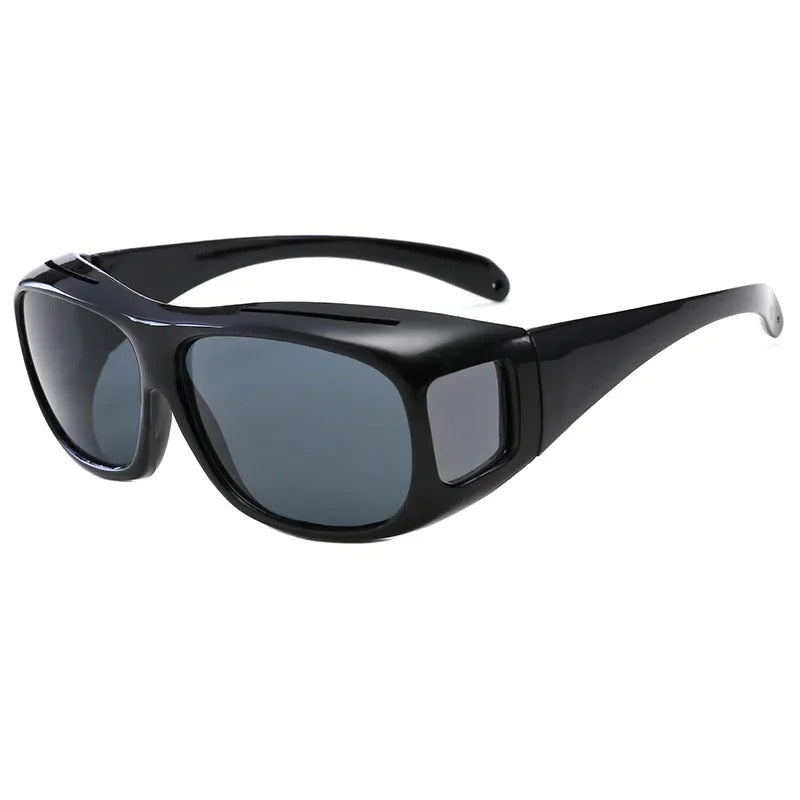 Gepolariseerde clip-on zonnebril voor brildragers, autorijden en buitengebruik, unisex, UV-bescherming | Sansoti