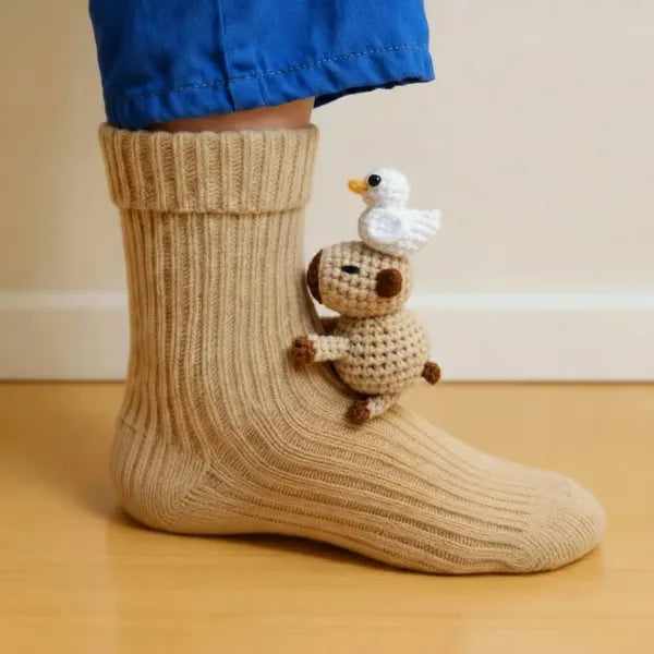 Plüsch-Tier-Socken