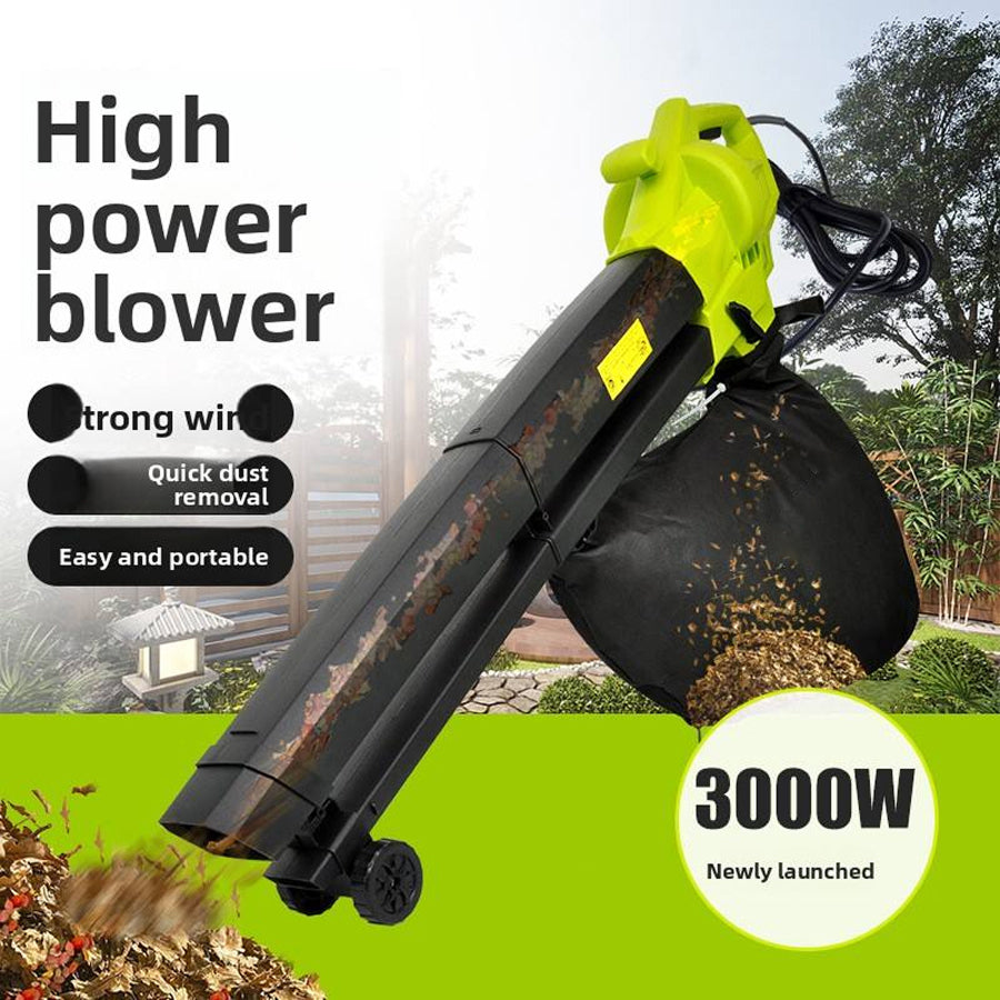 Electric Leaf Blower Vacuum Mulcher 3-in-1 3000W 35L Collection Bag with Wheels Garden Tool Leaf Cleaner | Sansoti