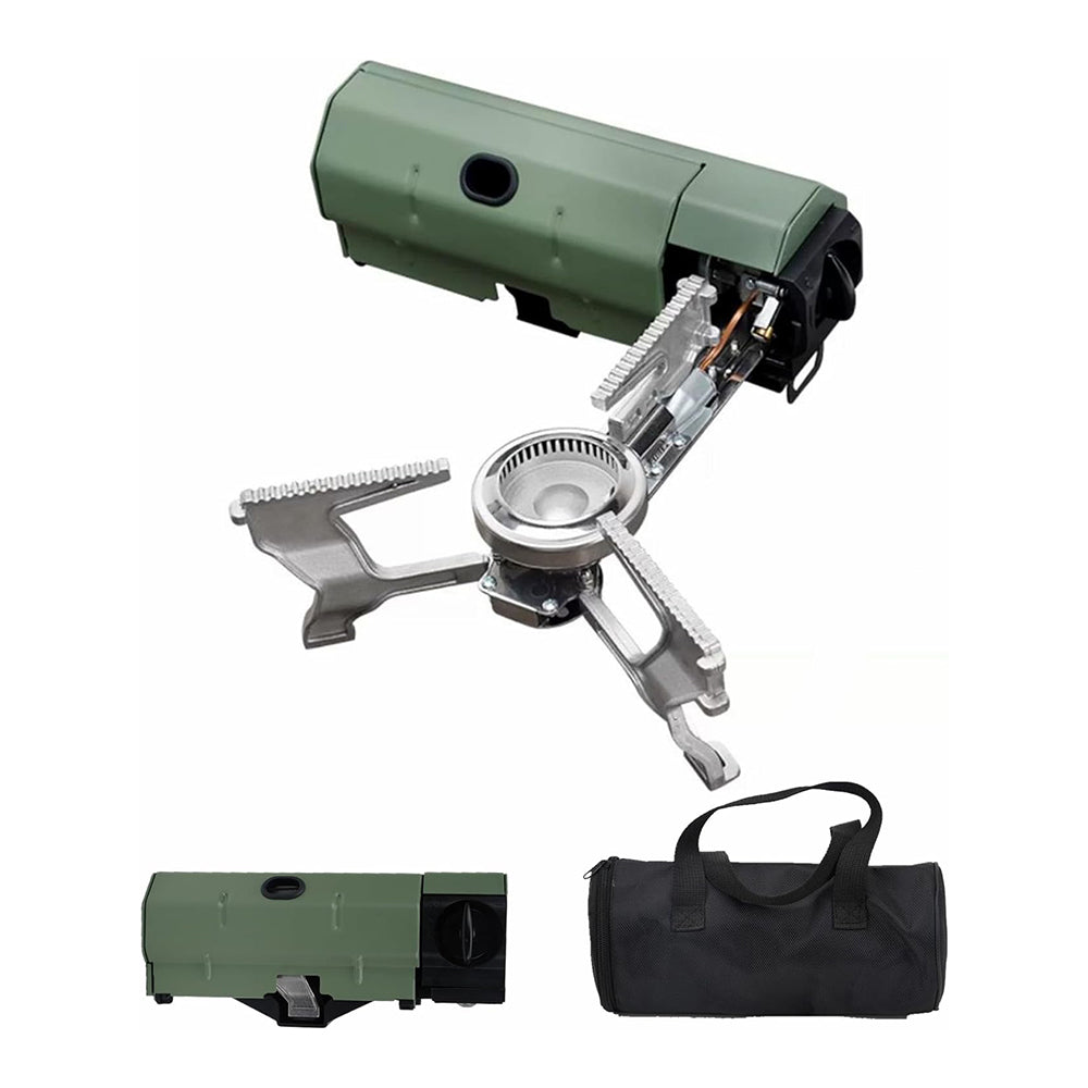 Portable Camping Stove for Warm Meals on the Go – Compact and Foldable Cooking Set – Ideal for Camping Hiking Picnic – Aluminum Butane Propane Camping Cooker | Sansoti