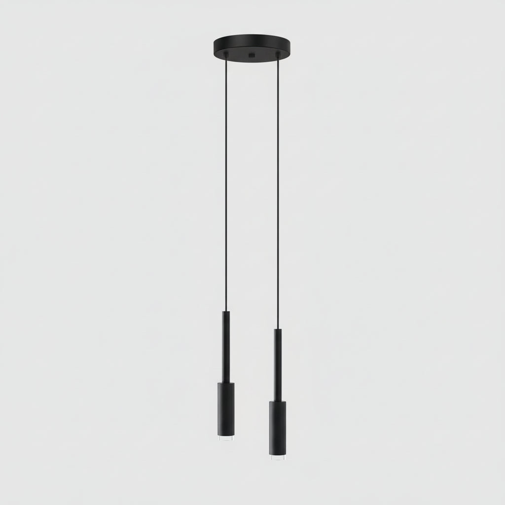 Cylindrical Spotlight Chandelier Metal Dimmable LED Stairwell Foyer Adjustable Modern Design 1-30 Light Points | Sansoti
