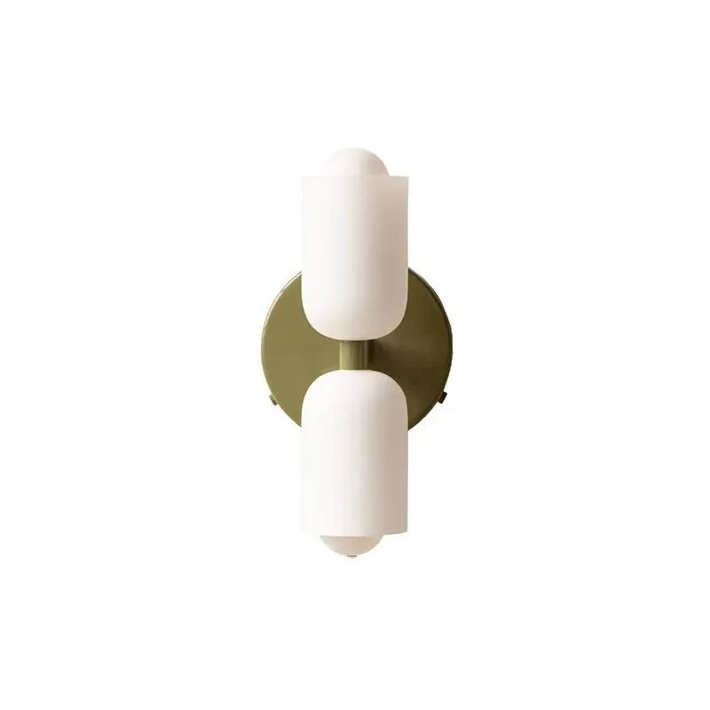 Moderne Wandleuchte mit farbigem Schirm – Glaspunktlicht für lebendige Räume | Sansoti