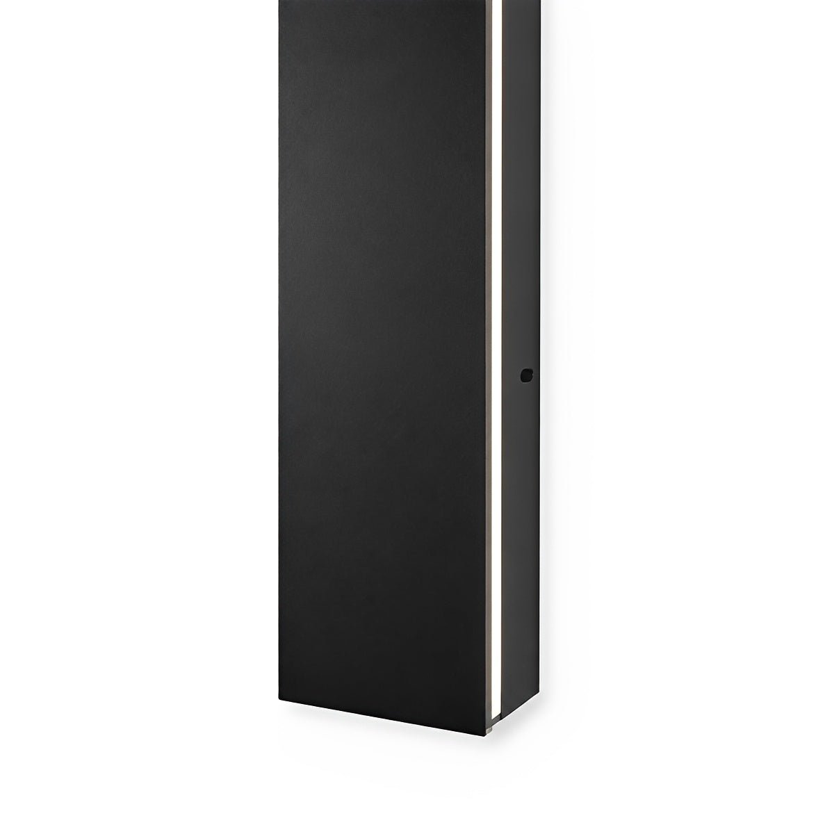 Waterproof black aluminum outdoor LED wall light 30-150cm for garden, terrace, entrance, front door, and facade lighting | Sansoti