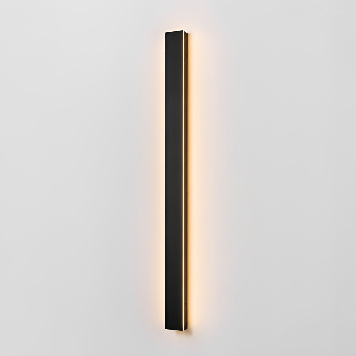 Waterproof black aluminum outdoor LED wall light 30-150cm for garden, terrace, entrance, front door, and facade lighting | Sansoti