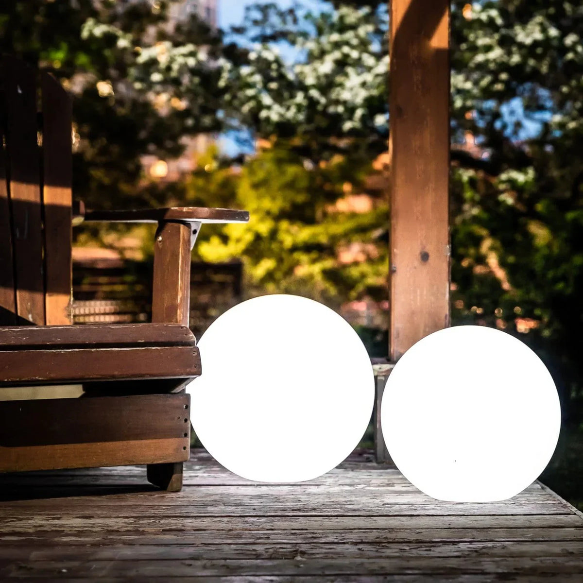 Solar Ball Lighting Waterproof LED Garden Lamp IP65 16 Colors Hanging or Standing 12 Hour Working Time Size XS S M L XL | Sansoti