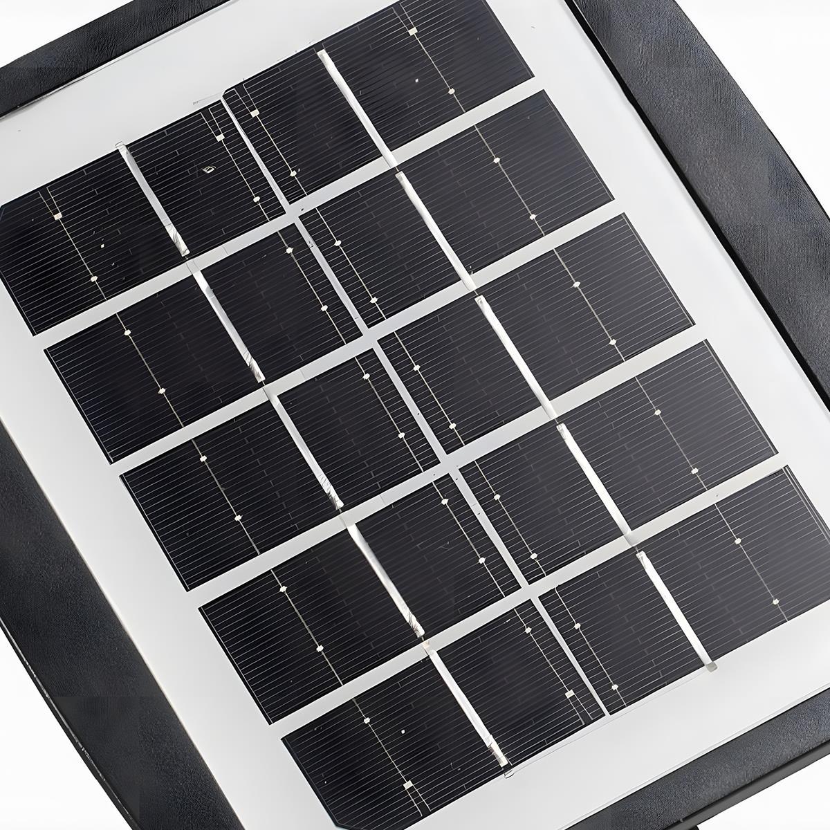Oplaadbare Solar LED Tuinspot Zwart IP65 Waterdicht 3W Warm Wit Licht Verstelbaar Buitenverlichting 2,5m Kabel | Sansoti