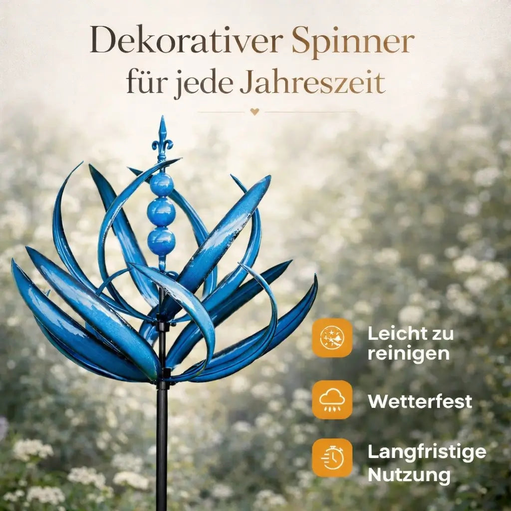 Windwijzer Lotus Metaal Tuindecoratie Windrichting Buitendecor Tuin Dak Robuust Staal Weerbestendig Design | Sansoti