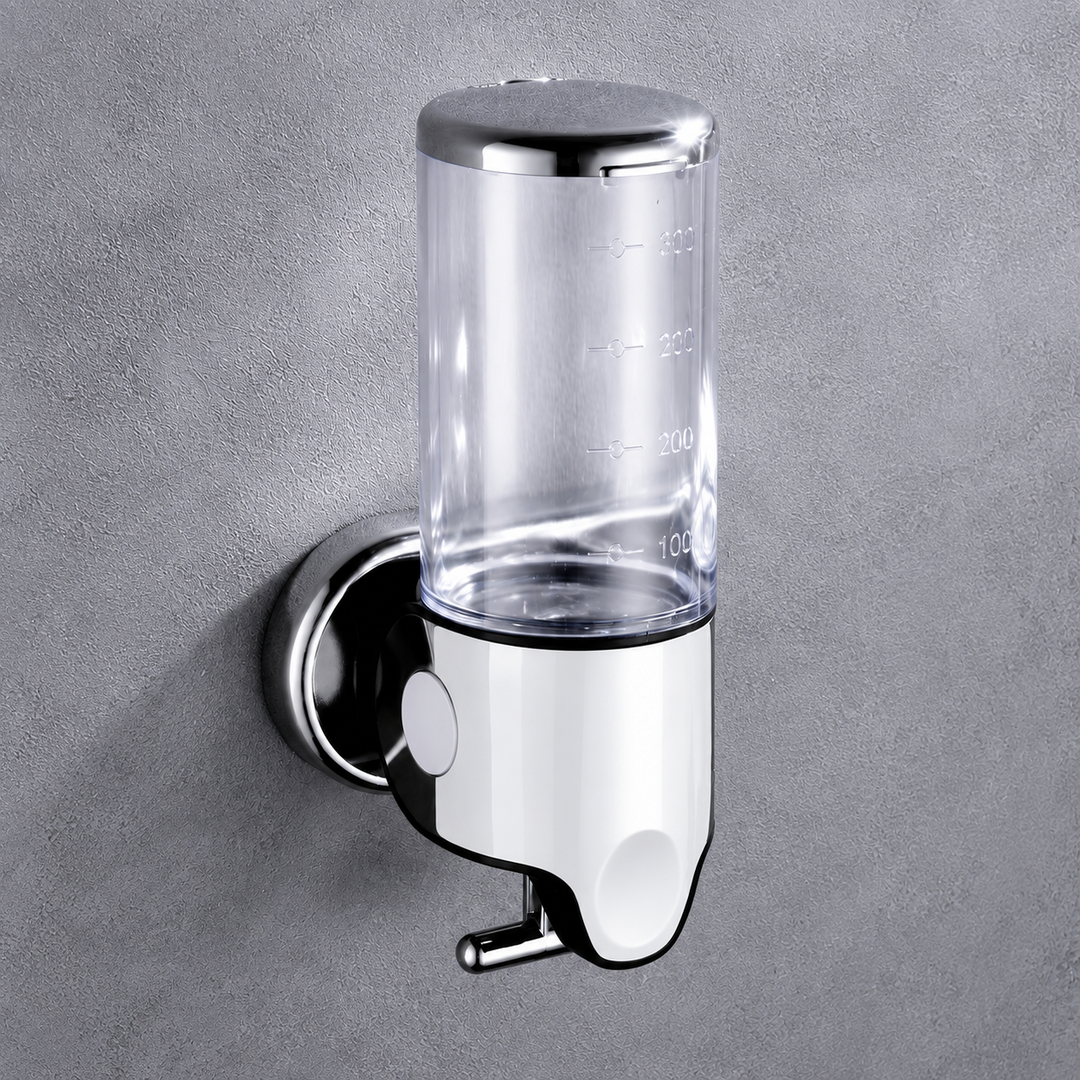 Wall-Mounted Stainless Steel Soap Dispenser 500ml – Pump Bottle for Bathroom and Shower – Hygienic Soap Storage System | Sansoti