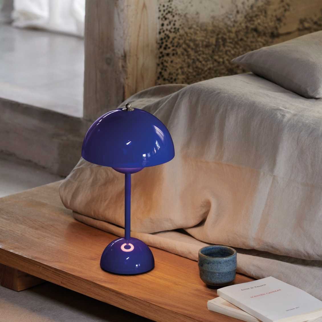 Lampe de table champignon LED USB rechargeable sans fil chevet bureau lumière d'ambiance intérieur | Sansoti