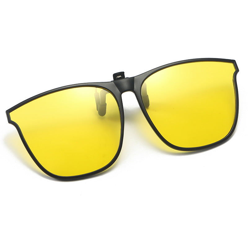 Clip-on lunettes de soleil avec embouts magnétiques Verres polarisants Protection UV400 pour porteurs de lunettes | Sansoti
