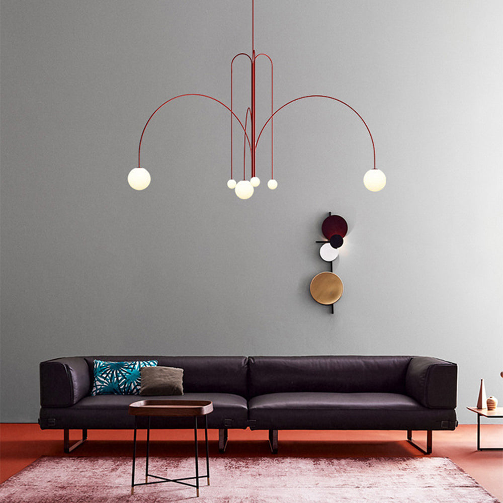 Glazen Hanglamp Metaal Verstelbare Kabel Woonkamer Slaapkamer Vintage G9 Fitting Binnenshuis Verlichting | Sansoti