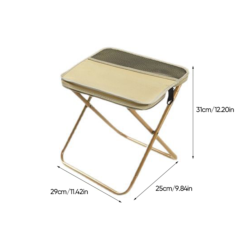 Tabouret de camping pliable avec dossier et sac de transport – Siège d’extérieur portable pour la pêche, la randonnée et les pique-niques | Sansoti