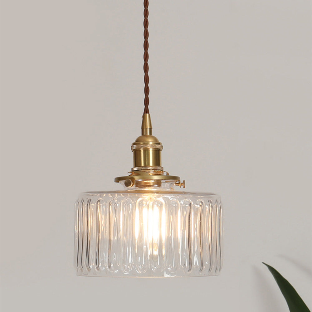 Hanglamp Kristalglas Cilindervorm Verstelbare Hoogte Vintage Stijl Woonkamer Eetkamer Hal Sfeerverlichting | Sansoti