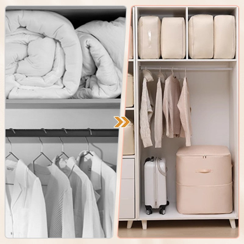 Compression storage bag for clothes – space-saving travel organizer for suitcase and closet