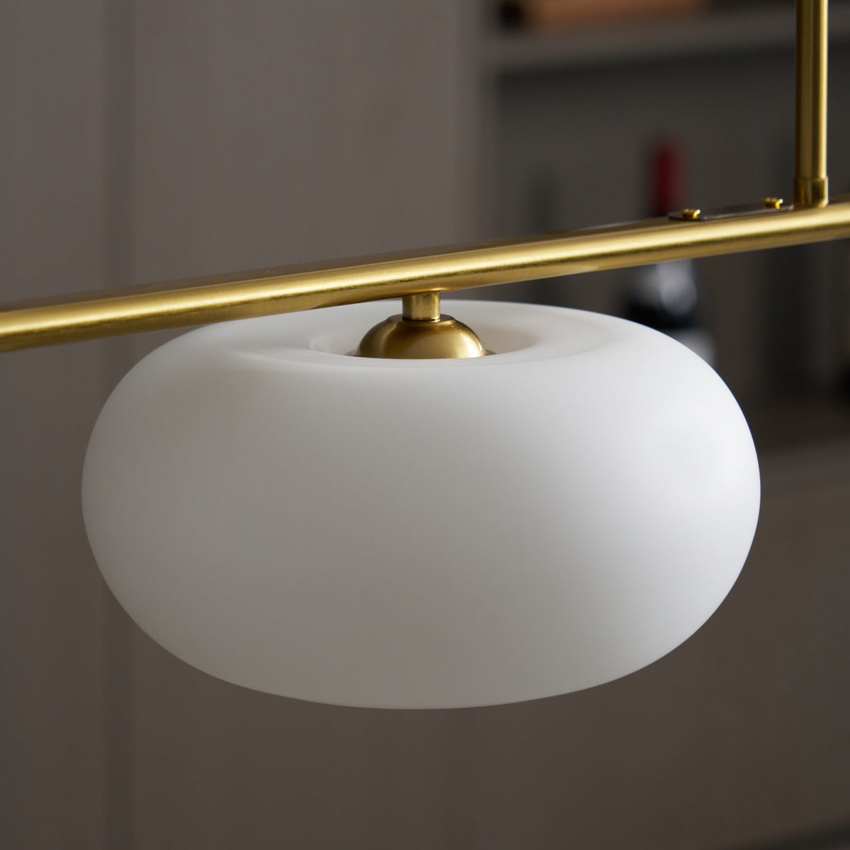 Design Pendant Lamp with 3 Globe Shades - Stylish Dining Room Lighting for Table and Kitchen Island - Adjustable 150 cm - Nickel or Gold - E26/E27 | Sansoti