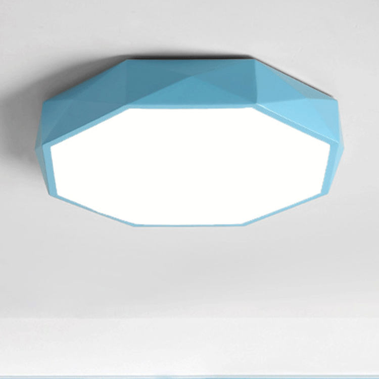 Deckenleuchte für den Flur, 30 cm, dimmbare LED aus Eisen und Acryl, für niedrige Decken, flache Montage | Sansoti