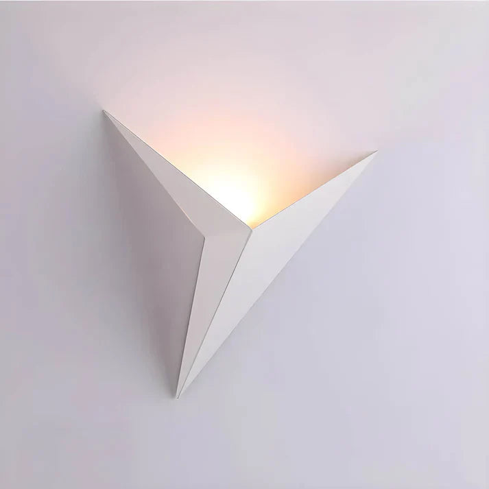 Applique murale oiseau fer noir éclairage mural chambre salon design minimaliste style origami LED | Sansoti